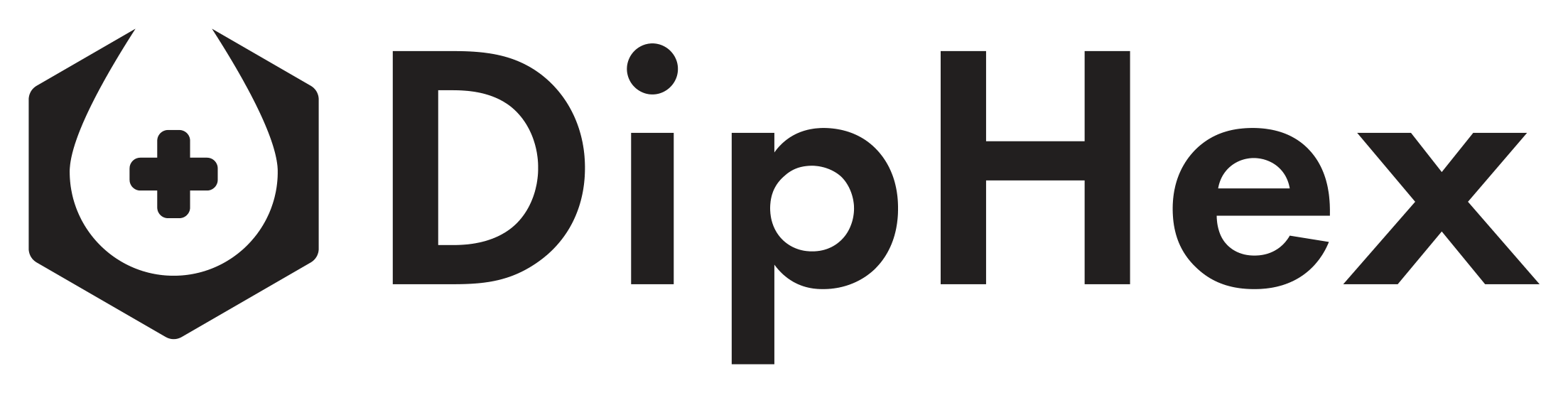 DipHex mid-rebrand logo concept